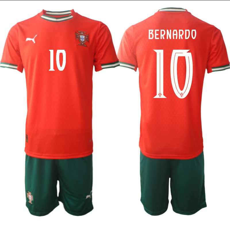 Men 2025-2026 Season Portugal home red #10 Soccer Jerseys